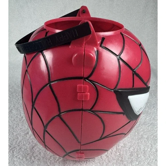 Retro Original Spider-Man Folding Happy Halloween Candy Pail Bucket 2006 MARVEL - Picture 5 of 11